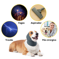 Protetor Ouvido Orelha Auricular Cachorro Pet Barulho Fogos
